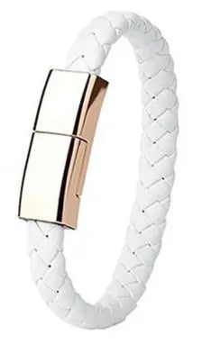 Leather Braided Bracelet Data Charger Bracelet for Iphone Android for Type C Cable Charger Bracelet