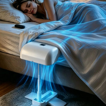 Under Sheet Bed Sleep Fan Night Sweat Relief Cooling Sleep Fan for Bedroom with Adjustable Height