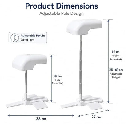 Under Sheet Bed Sleep Fan Night Sweat Relief Cooling Sleep Fan for Bedroom with Adjustable Height